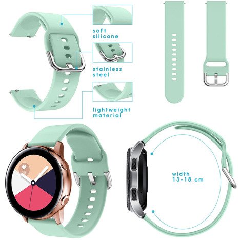 Set 4 Curele iUni compatibile cu Samsung Galaxy Watch 46mm, Samsung Watch Gear S3, 22 mm, Turquoise,